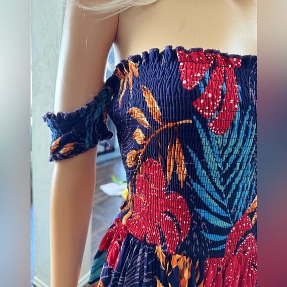 FASHION NOVA Laurel Off Shoulder Maxi Dress - Blue/combo - Picture 5 of 11